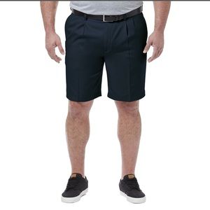 Haggar Big n Tall cool 18 pro shorts navy blue